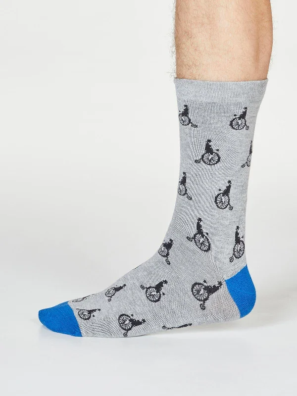 Ashton Bicycle Socks - Grey Marle